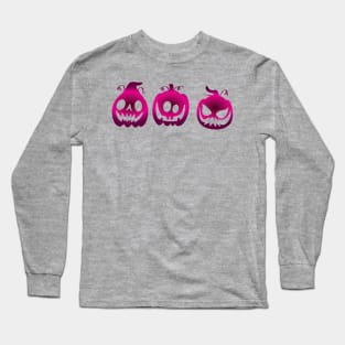 Pumpkin Halloween Design Long Sleeve T-Shirt